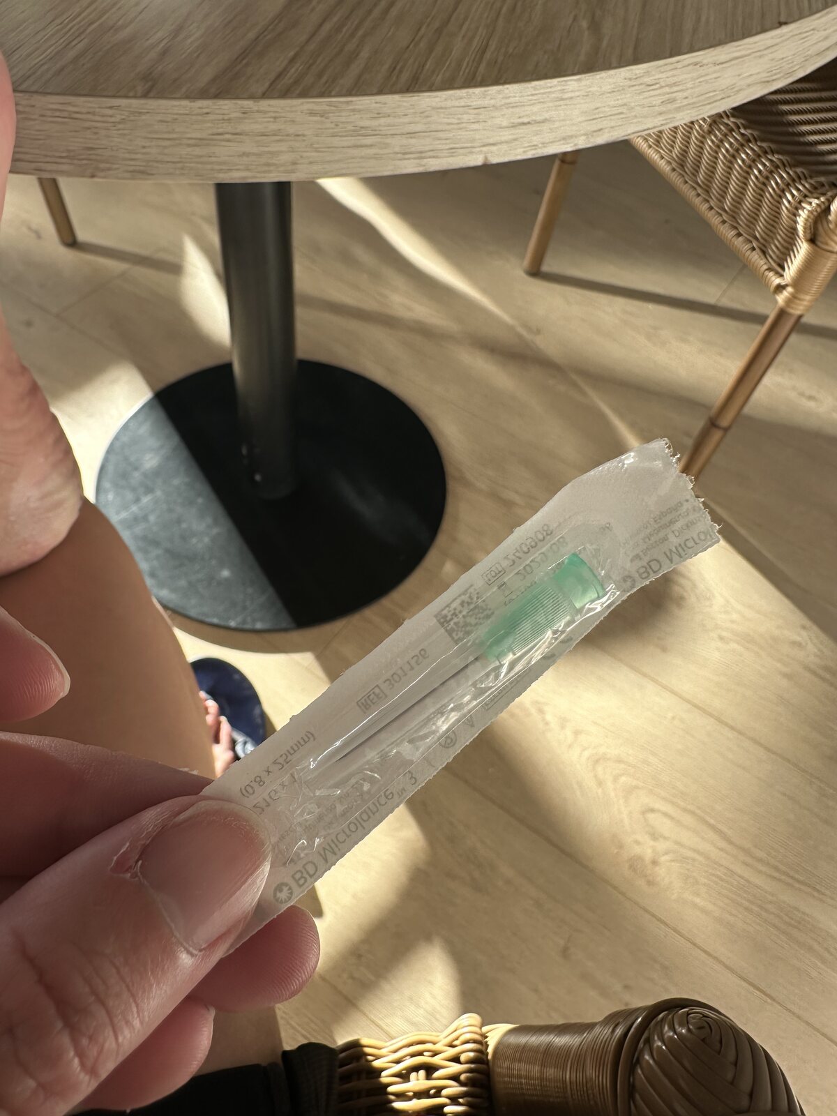 藥局買的無菌針頭，比水泡貼便宜太多